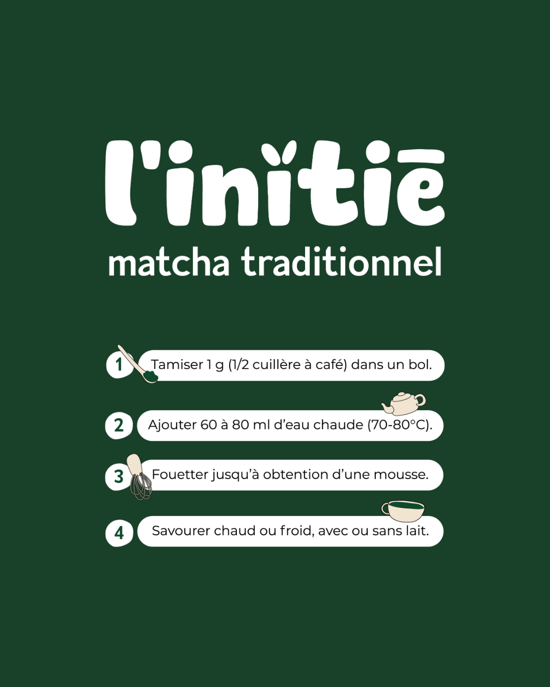 comment preparer le matcha