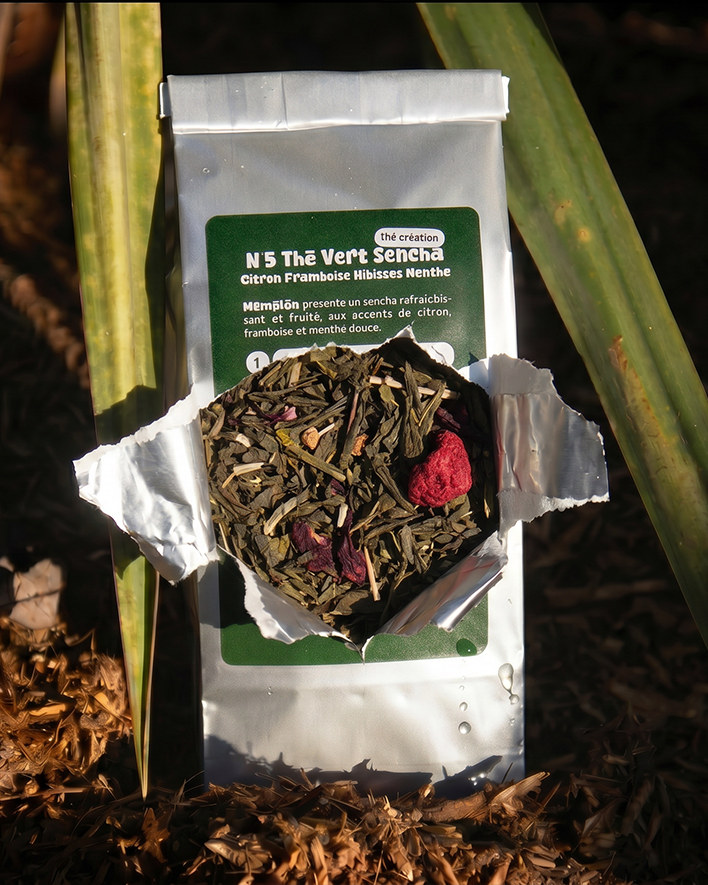 N°5 The Vert Sencha Citron Framboise Hibiscus Menthe