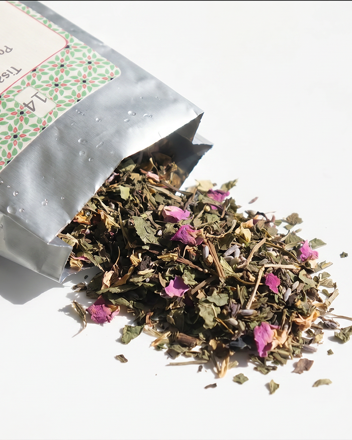 packshot texture tisane